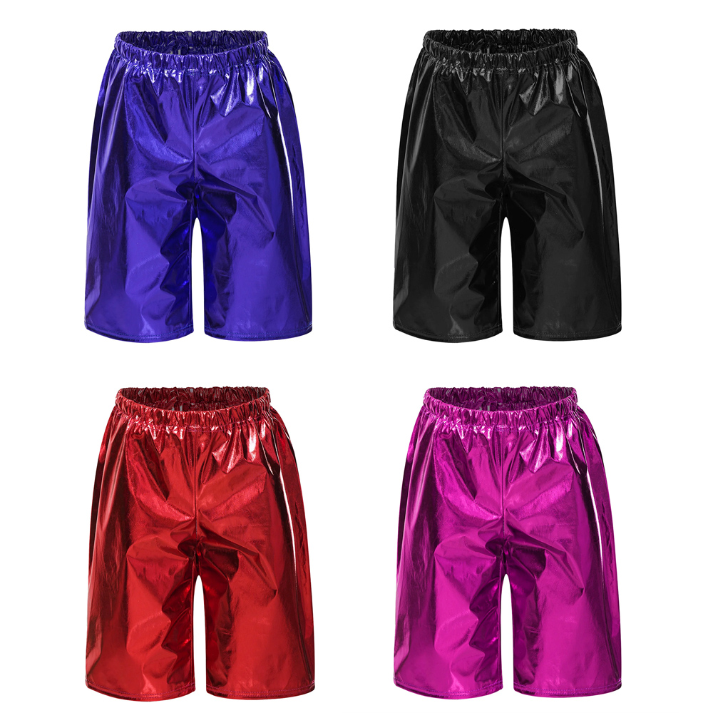 Boyshort Underwear - 키즈 보이즈 메탈릭 1/2 바지 반짝