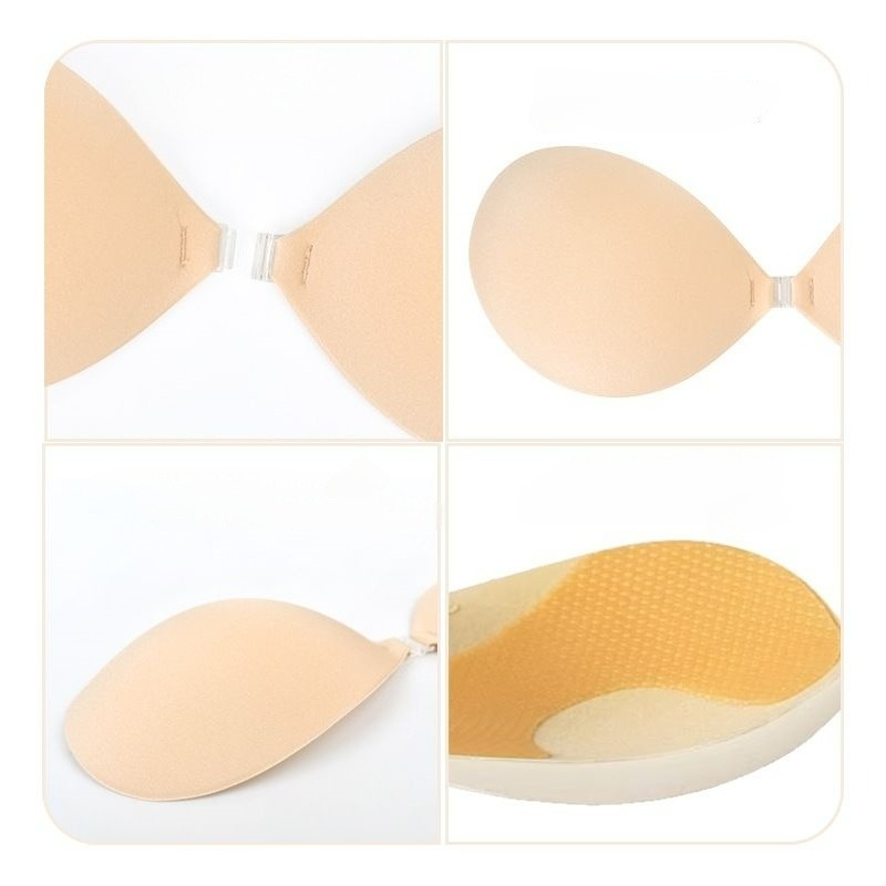 푸쉬업 스티키 브라 두꺼운 투명 실리콘 가슴 패드 접착 - Push Up Bra Padded 리뷰 및 가격