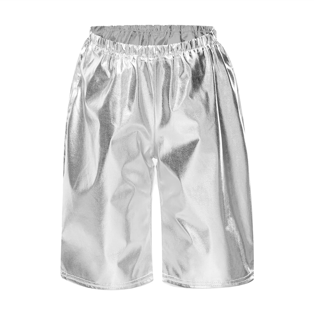 키즈 보이즈 메탈릭 1/2 바지 반짝 이는 체조 재즈  - Boyshort Underwear 리뷰 및 가격